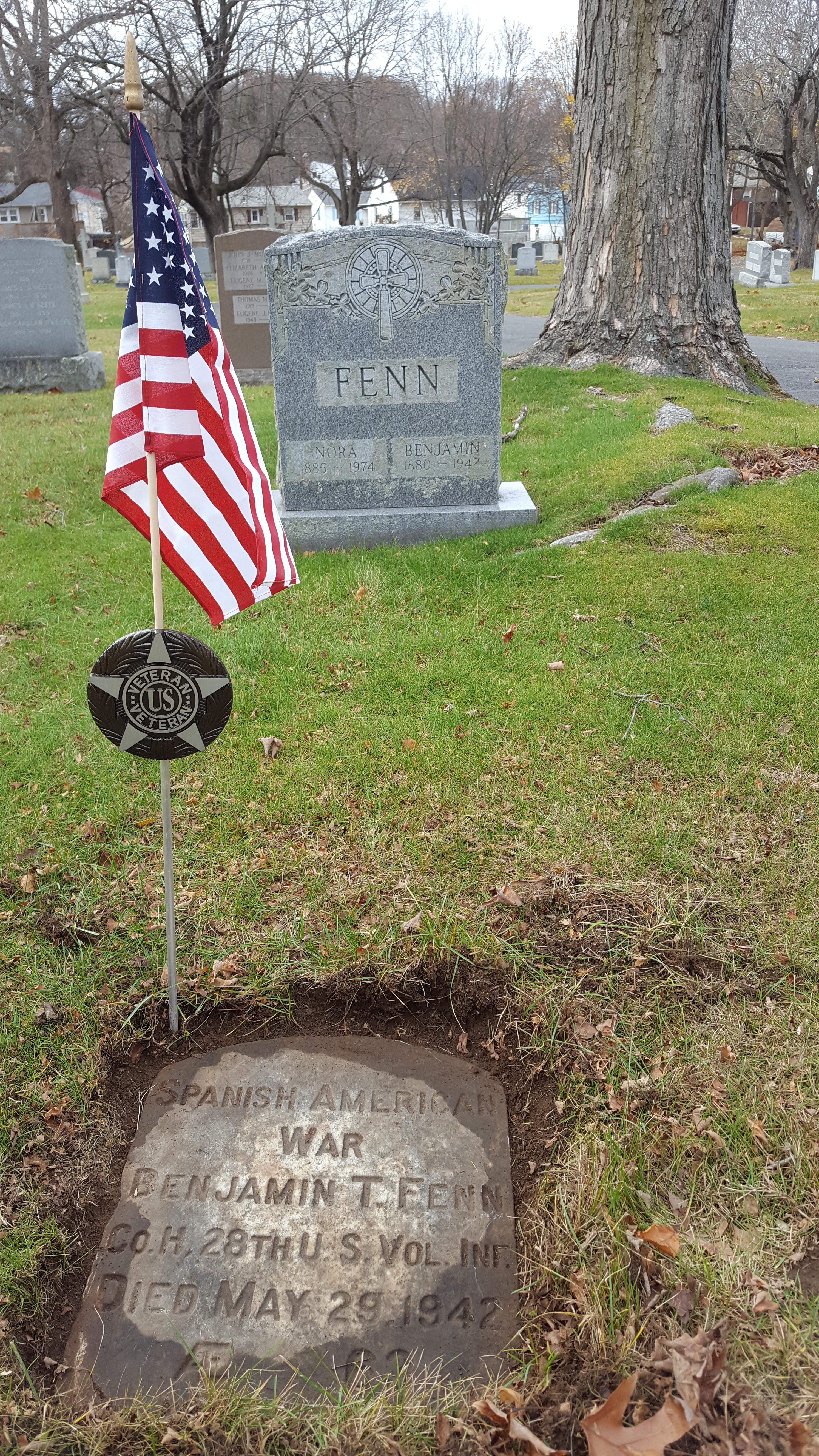 Benjamin Fenn - gravestone