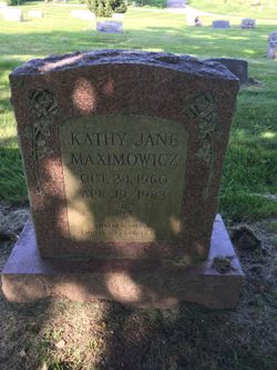 Kathy Maximowicz - gravestone