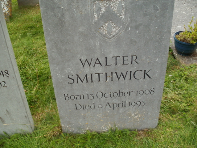 Walter Smithwick - headstone